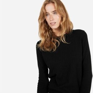 Everlane Black 100% Cashmere Crewneck Sweater Womens Medium